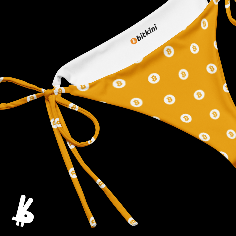 Orange Polka Dot Bitkini (bottom)