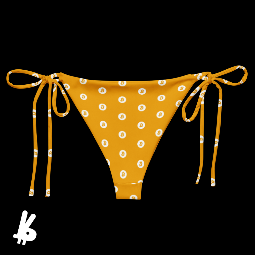 Orange Polka Dot Bitkini (bottom)