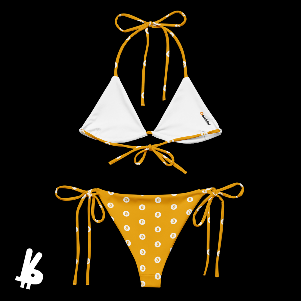 Orange Polka Dot Bitkini