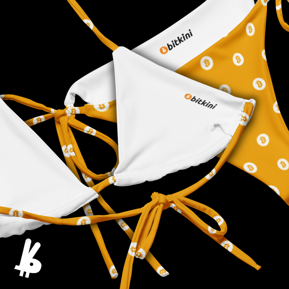 Orange Polka Dot Bitkini